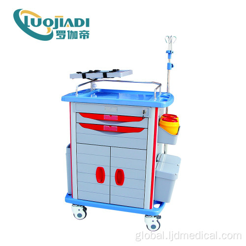 Stainless Stell Trolley Hospital Medical equipment emergency trolley for sale Factory